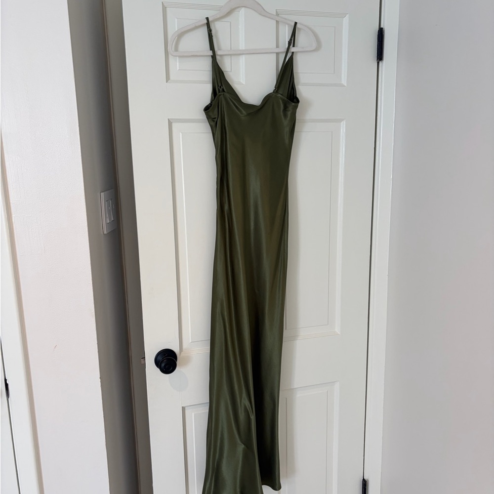 SNDYS Skin Maxi Dress in Olive - Picture 7 of 7